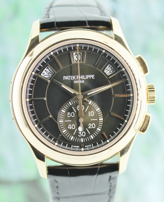 (image for) UNPOLISHED PATEK PHILIPPE FLYBACK CHRONOGRAPH ANNUAL CALENDAR 18K ROSE GOLD / 5905R-001